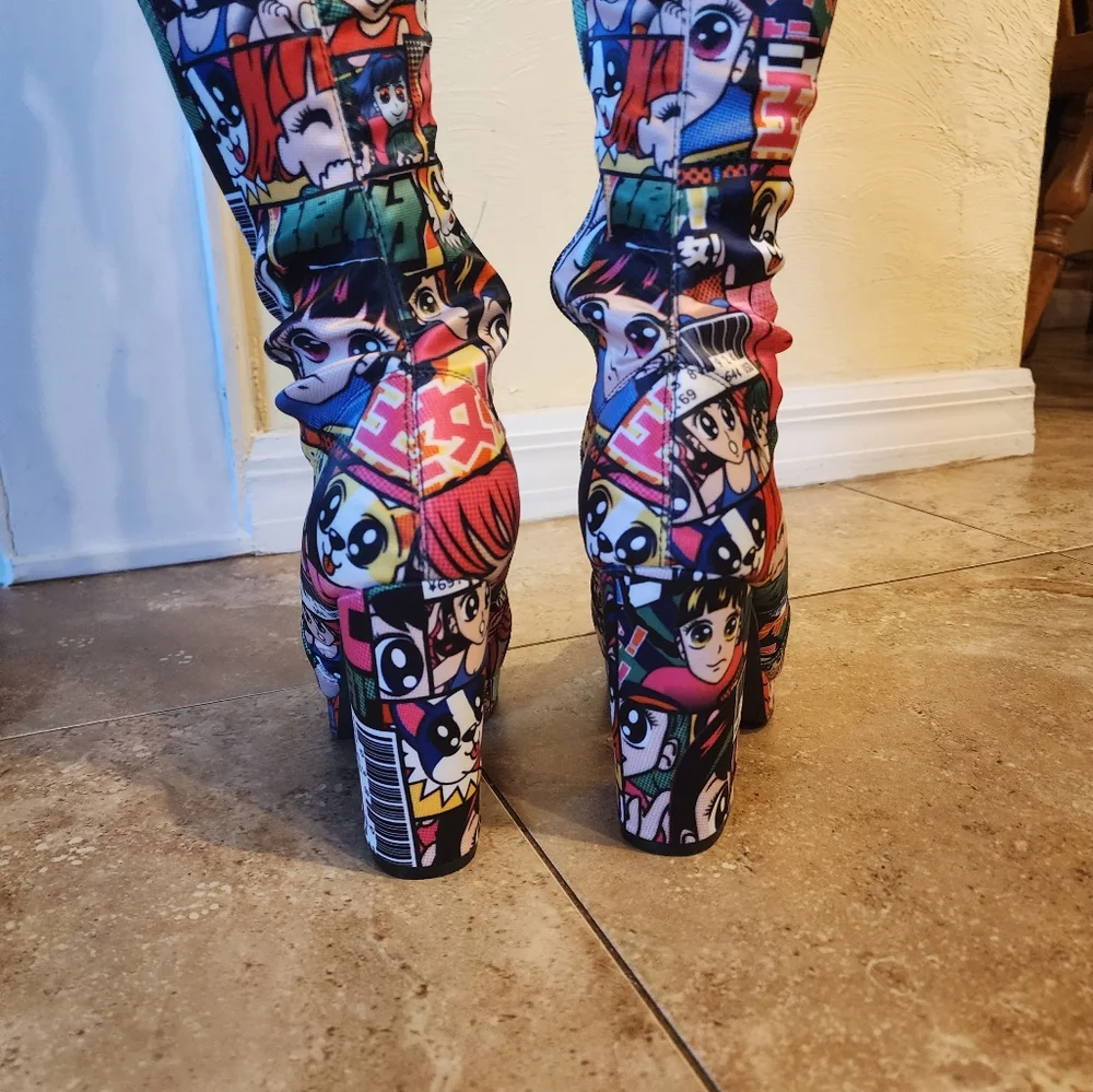 Anime Boots thigh-high size 8 - Picture 8 of 8